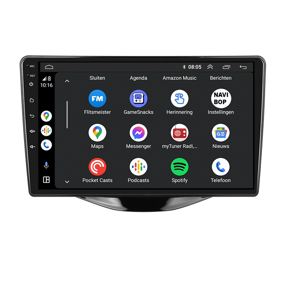 Toyota Aygo | Autoradio | CarPlay & Android Auto | Android 15.0 | 2014 t/m 2024