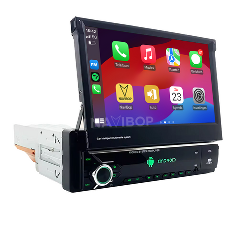 Universele 1 DIN | Autoradio | CarPlay & Android Auto | Android 15.0 | t/m