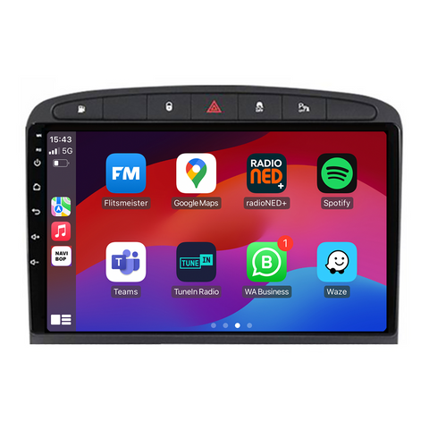 Peugeot 308 | Autoradio | CarPlay & Android Auto | Android 15.0 | 2007 t/m 2020