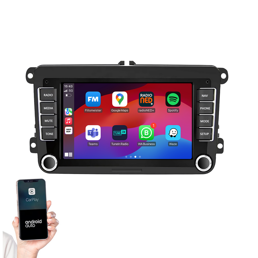 Volkswagen Polo | Autoradio | CarPlay & Android Auto | Android 15.0 | 2013 t/m 2017