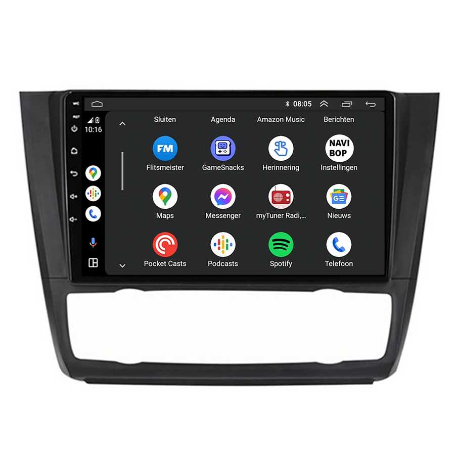 BMW 1 Serie | Autoradio | CarPlay & Android Auto | Android 15.0 | 2005 t/m 2015