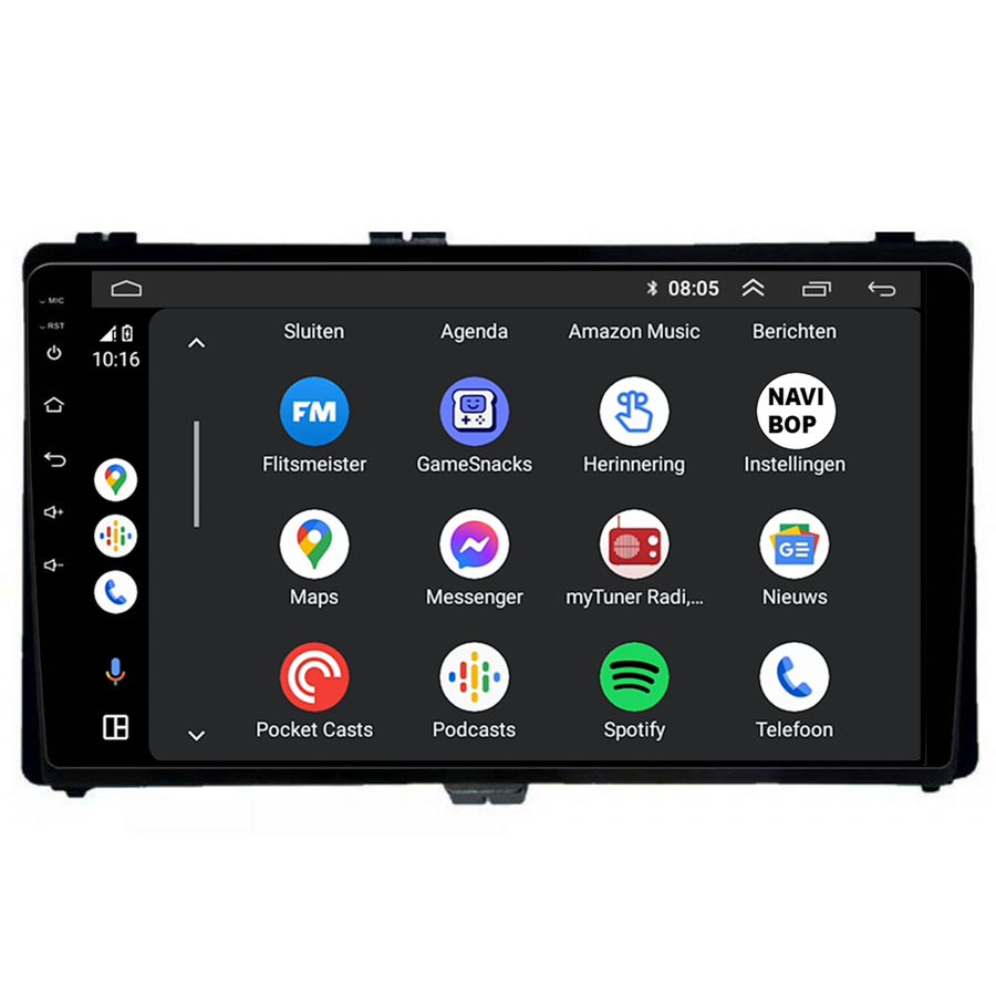 Toyota Auris | Autoradio | CarPlay & Android Auto | Android 15.0 | 2013 t/m 2016