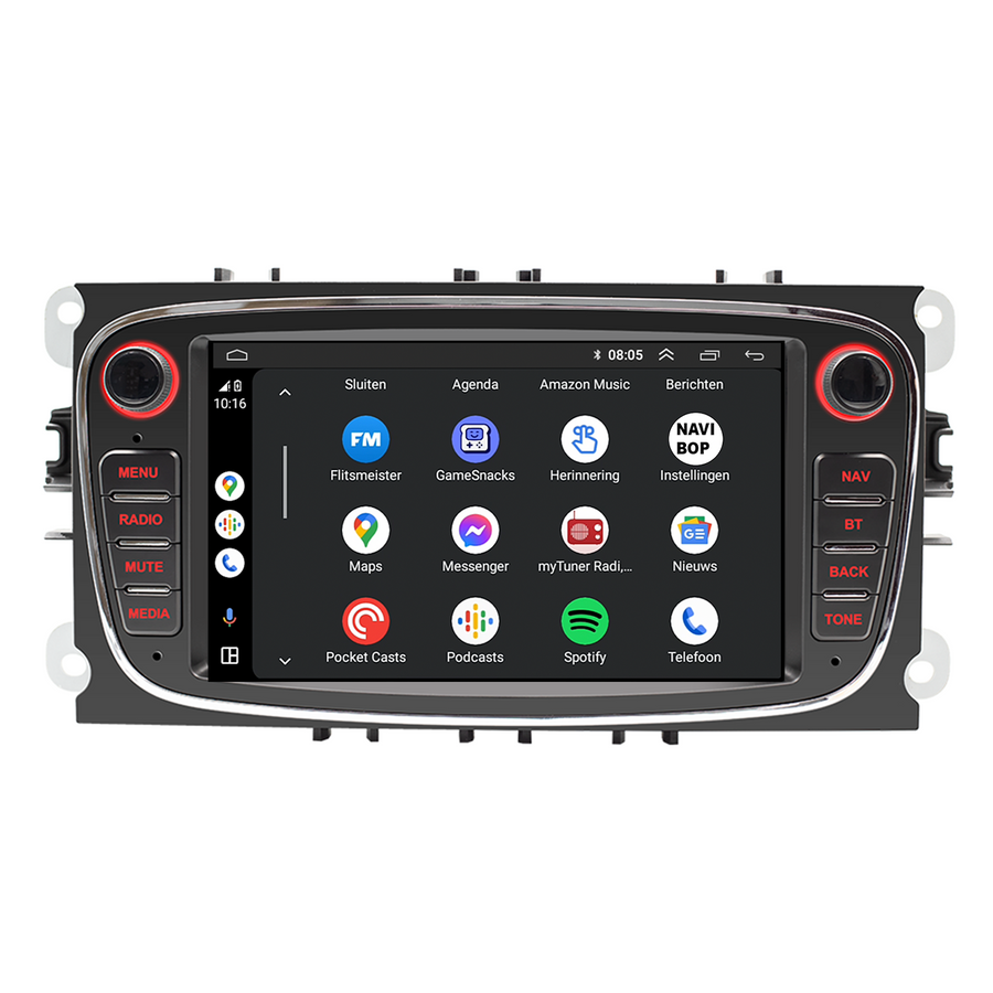 Ford Galaxy | Autoradio | CarPlay & Android Auto | Android 15.0 | 2005 t/m 2013