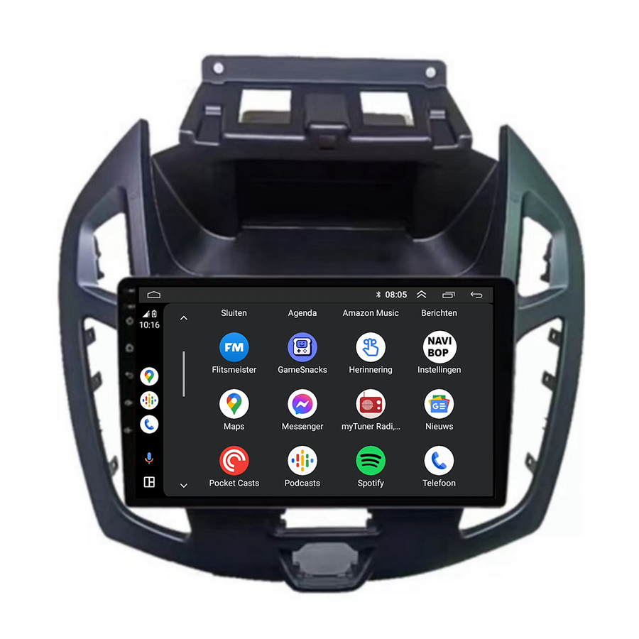Ford Transit Connect | Autoradio | CarPlay & Android Auto | Android 15.0 | 2013 t/m 2024