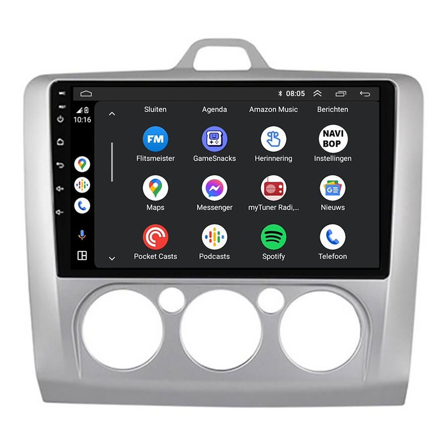 Ford Focus | Autoradio | CarPlay & Android Auto | Android 15.0 | 2004 t/m 2011