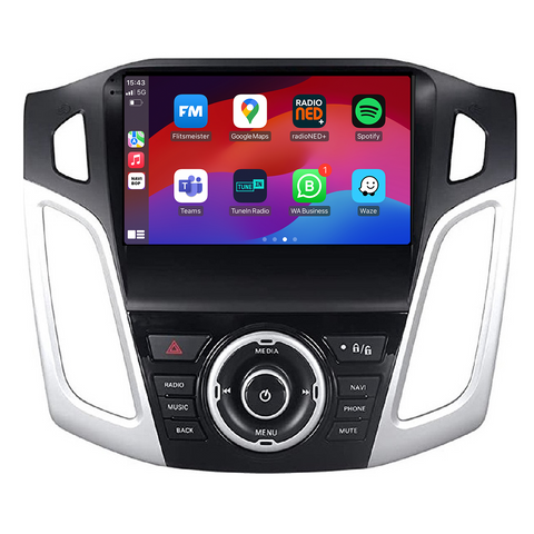 Ford Focus | Autoradio | CarPlay & Android Auto | Android 15.0 | 2011 t/m 2015