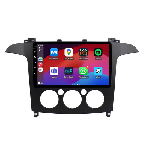 Ford S-max | Autoradio | CarPlay & Android Auto | Android 15.0 | 2006 t/m 2015