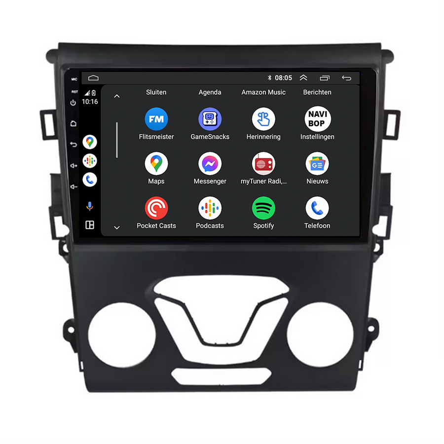 Ford Mondeo | Autoradio | CarPlay & Android Auto | Android 15.0 | 2013 t/m 2019