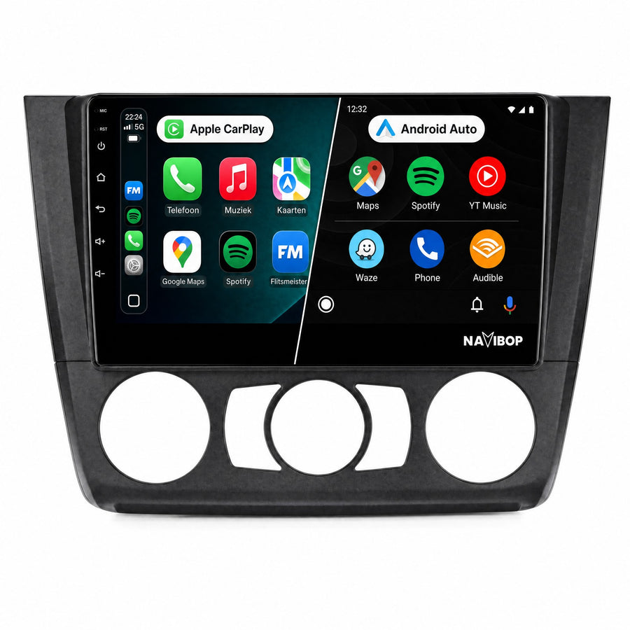 BMW 1-SERIE Versie 1 | Autoradio | CarPlay & Android Auto | Android 15.0 | 2005 t/m 2013