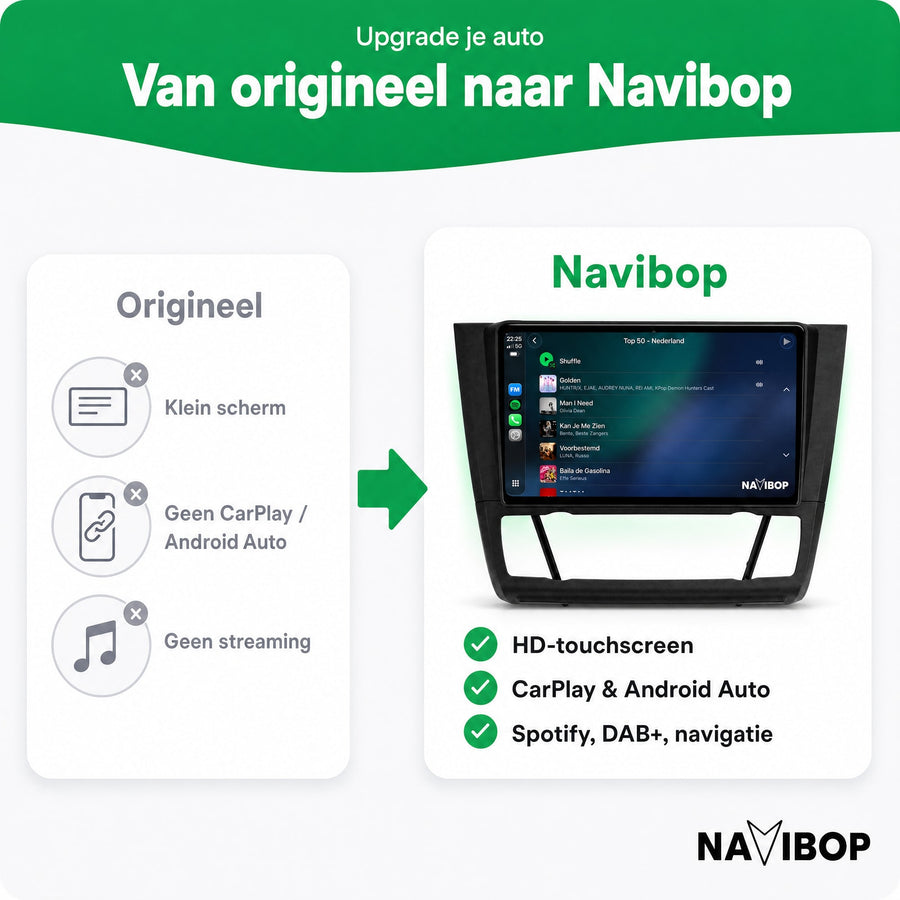 BMW 1-SERIE Versie 2 | Autoradio | CarPlay & Android Auto | Android 15.0 | 2005 t/m 2013