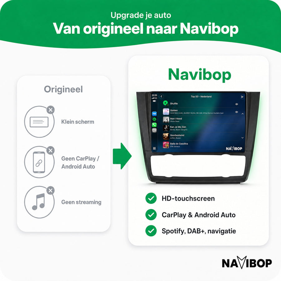 BMW 1-SERIE Versie 3 | Autoradio | CarPlay & Android Auto | Android 15.0 | 2005 t/m 2013