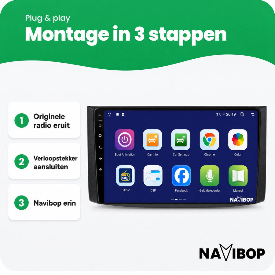 Chevrolet Aveo Captiva | Autoradio | CarPlay & Android Auto | Android 15.0 | 2006 t/m 2011