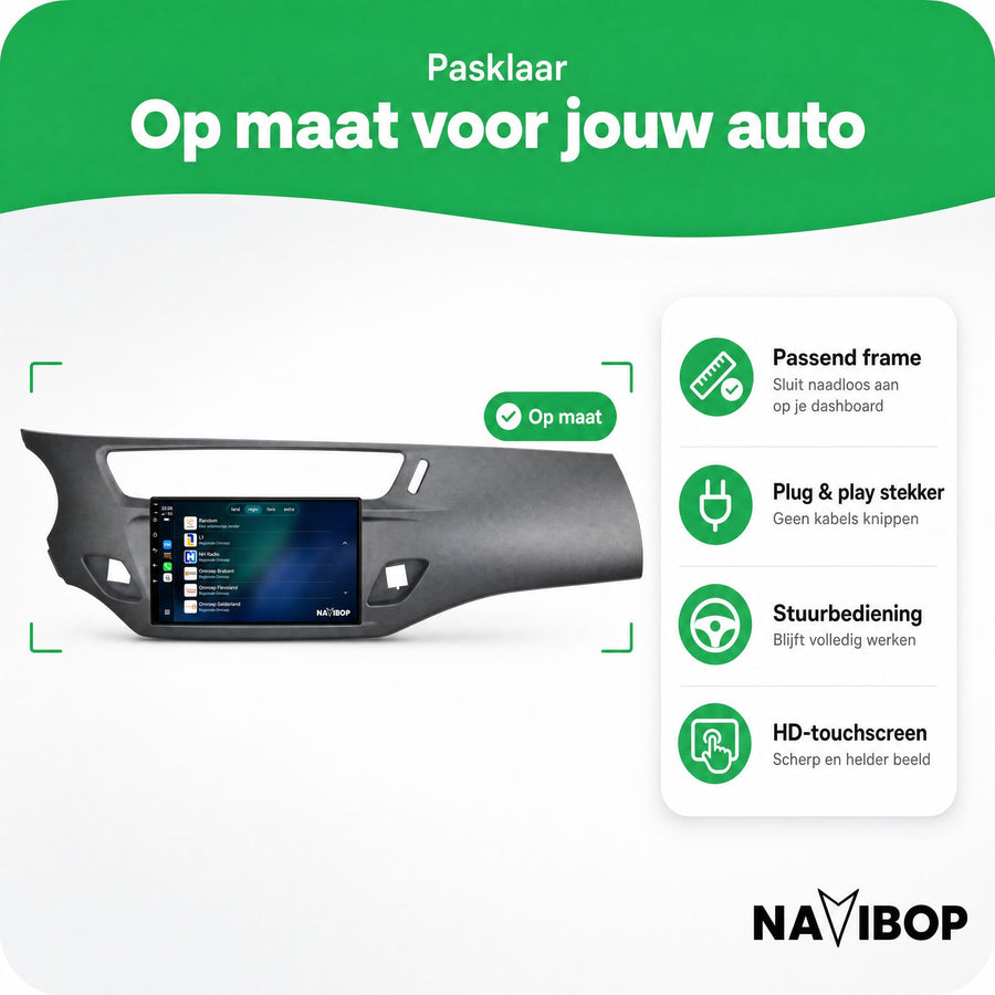 Citroën C3, DS3 Grijs | Autoradio | CarPlay & Android Auto | Android 15.0 | 2010 t/m 2016