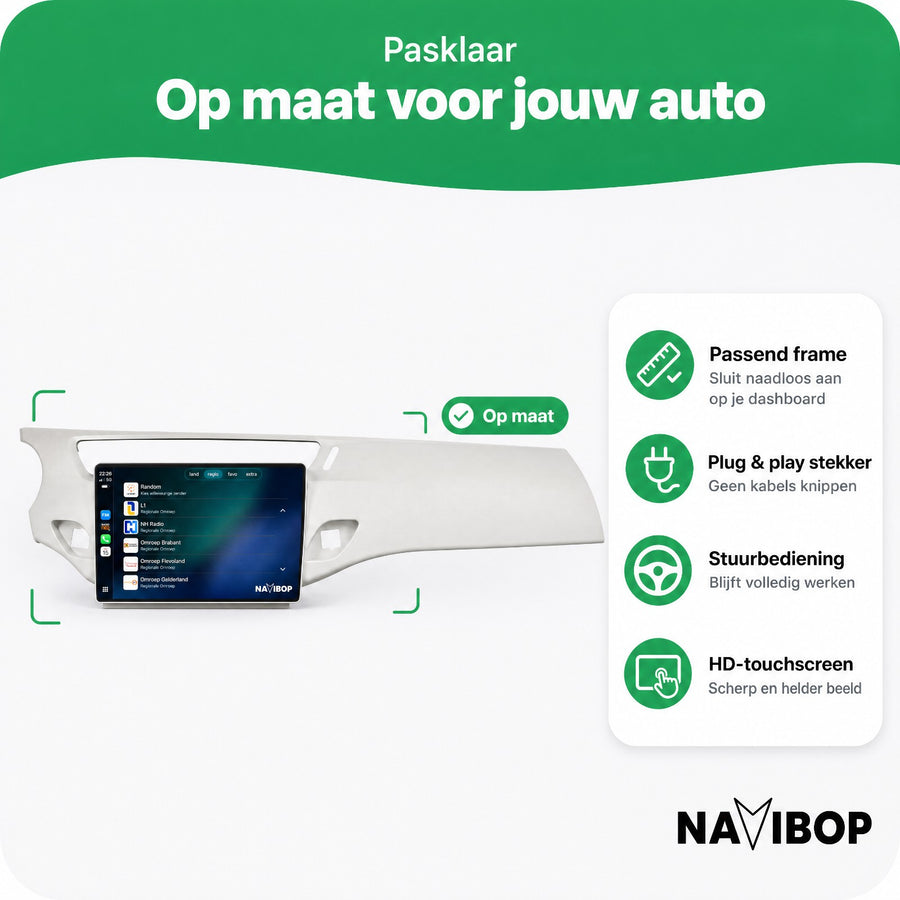 Citroën C3, DS3 Wit | Autoradio | CarPlay & Android Auto | Android 15.0 | 2010 t/m 2016