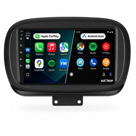Fiat 500X | Autoradio | CarPlay & Android Auto | Android 15.0 | 2014 t/m 2020