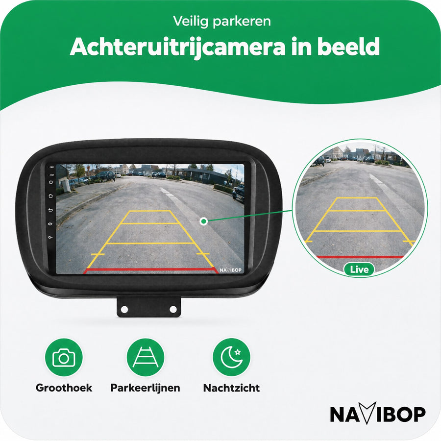 Fiat 500X | Autoradio | CarPlay & Android Auto | Android 15.0 | 2014 t/m 2020