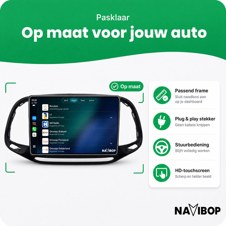 Fiat Doblo 2014 | Autoradio | CarPlay & Android Auto | Android 15.0