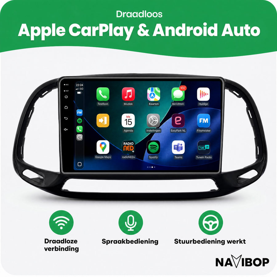 Fiat Doblo 2014 | Autoradio | CarPlay & Android Auto | Android 15.0