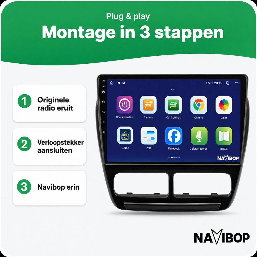 Fiat Doblo | Autoradio | CarPlay & Android Auto | Android 15.0