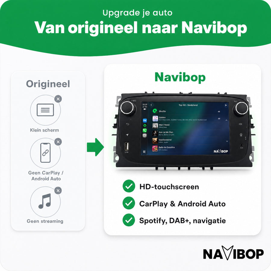 Ford C-max Fiesta Fusion | Autoradio | CarPlay & Android Auto | Android 15.0