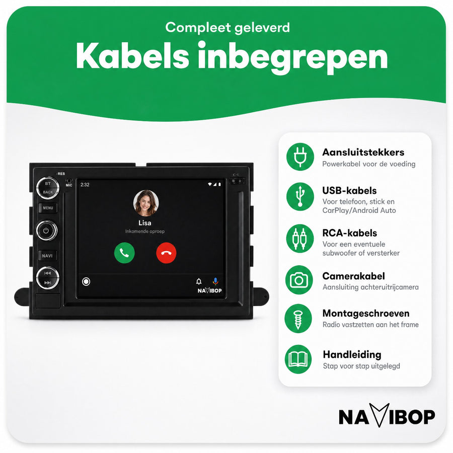 Ford F150 | Autoradio | CarPlay & Android Auto | Android 15.0 | 2003 t/m 2007