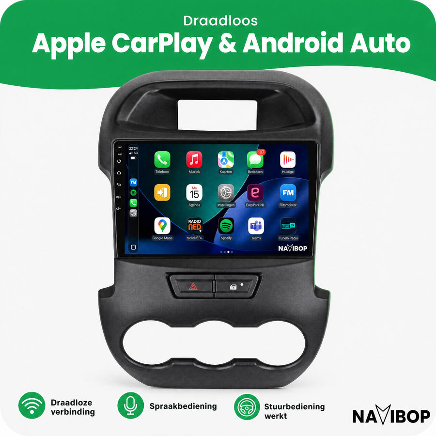 Ford Ranger 2012 | Autoradio | CarPlay & Android Auto | Android 15.0