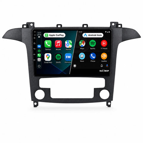Ford S-max (automatische Airco) | Autoradio | CarPlay & Android Auto | Android 15.0 | 2006 t/m 2015