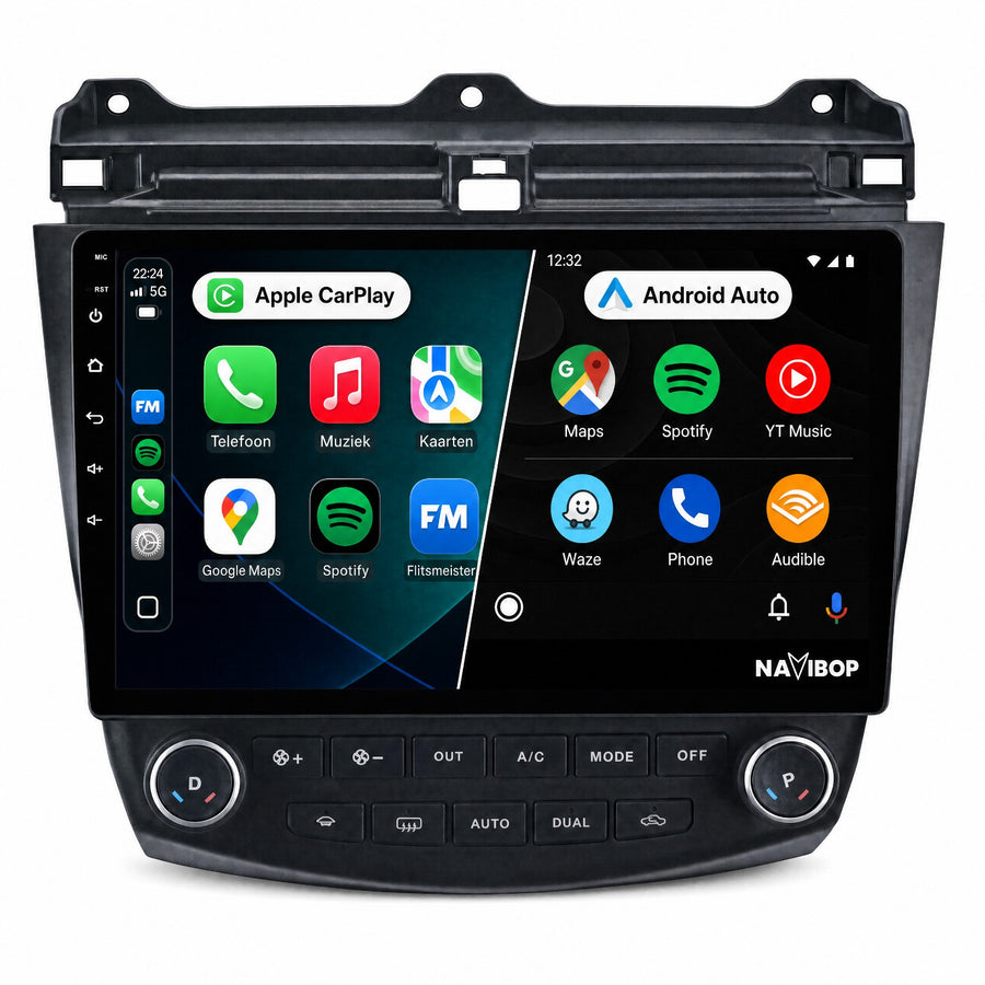 Honda Accord | Autoradio | CarPlay & Android Auto | Android 15.0 | 2003 t/m 2008