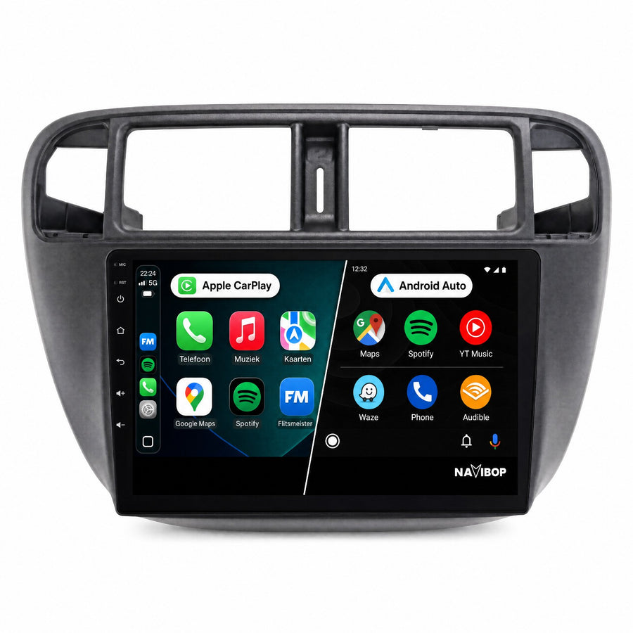 Honda Civic | Autoradio | CarPlay & Android Auto | Android 15.0 | 1996 t/m 2000