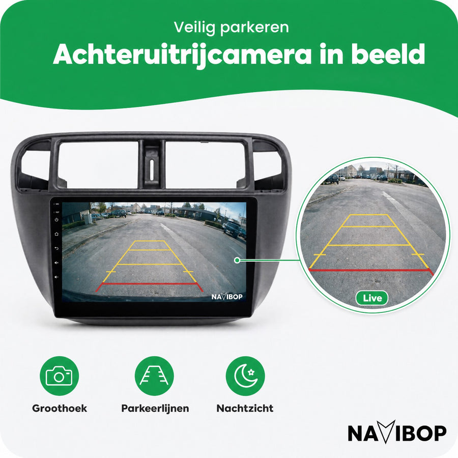 Honda Civic | Autoradio | CarPlay & Android Auto | Android 15.0 | 1996 t/m 2000