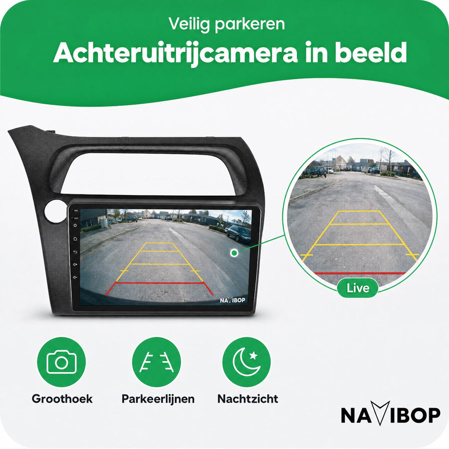 Honda Civic | Autoradio | CarPlay & Android Auto | Android 15.0 | 2004 t/m 2011