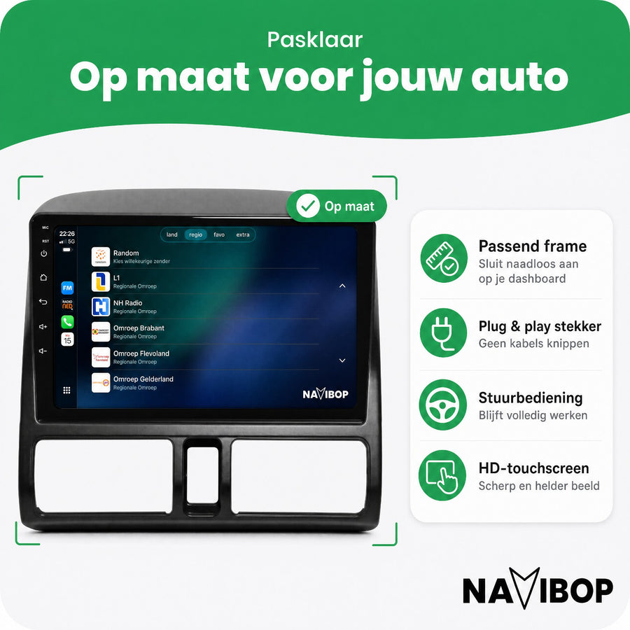 Honda Cr-v | Autoradio | CarPlay & Android Auto | Android 15.0 | 2002 t/m 2006