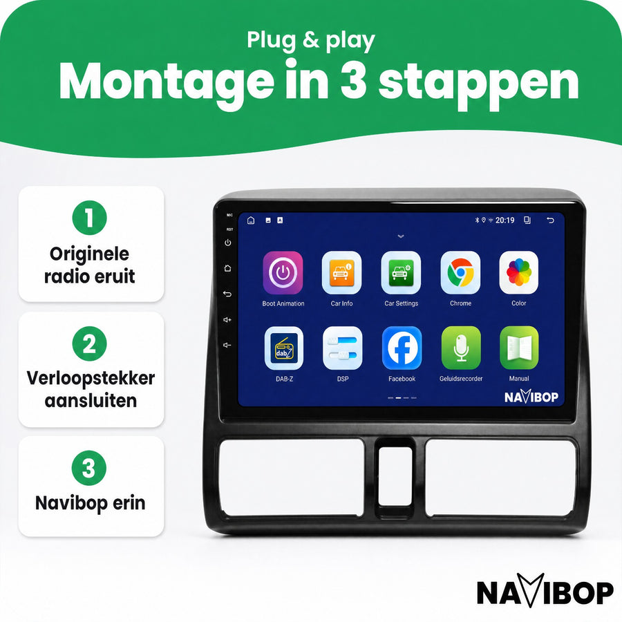 Honda Cr-v | Autoradio | CarPlay & Android Auto | Android 15.0 | 2002 t/m 2006