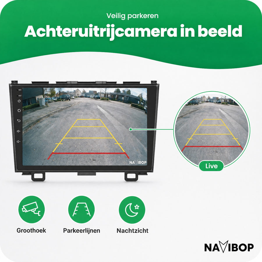 Honda Crv | Autoradio | CarPlay & Android Auto | Android 15.0 | 2006 t/m 2012