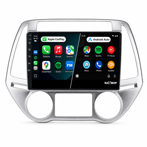 Hyundai I20 Versie 1 | Autoradio | CarPlay & Android Auto | Android 15.0 | 2008 t/m 2014