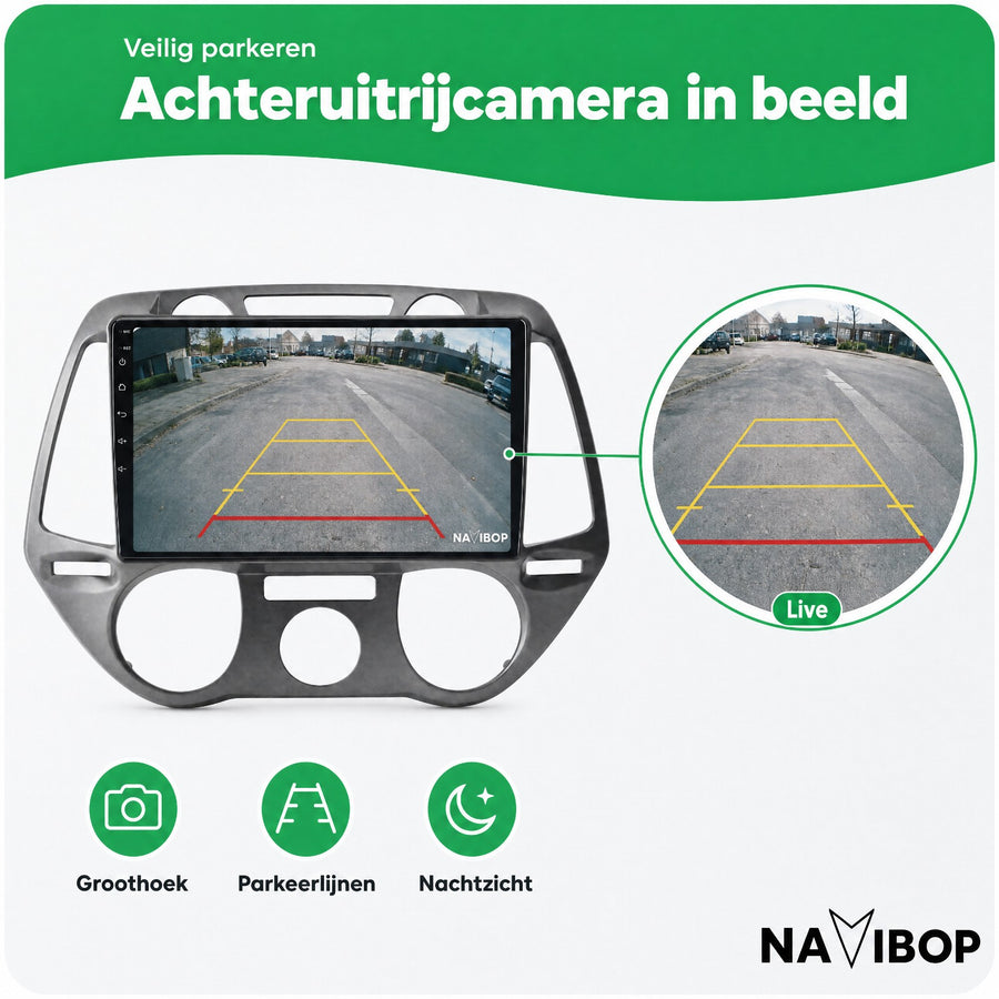 Hyundai I20 Versie 2 | Autoradio | CarPlay & Android Auto | Android 15.0 | 2008 t/m 2014