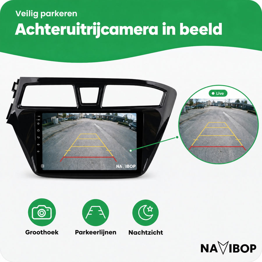 Hyundai I20 | Autoradio | CarPlay & Android Auto | Android 15.0 | 2015 t/m 2019