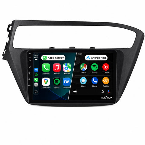 Hyundai I20 Zonder Gevaren Licht | Autoradio | CarPlay & Android Auto | Android 15.0 | 2014 t/m 2020