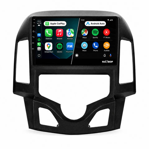 Hyundai I30 (automatische Airco) | Autoradio | CarPlay & Android Auto | Android 15.0 | 2007 t/m 2013