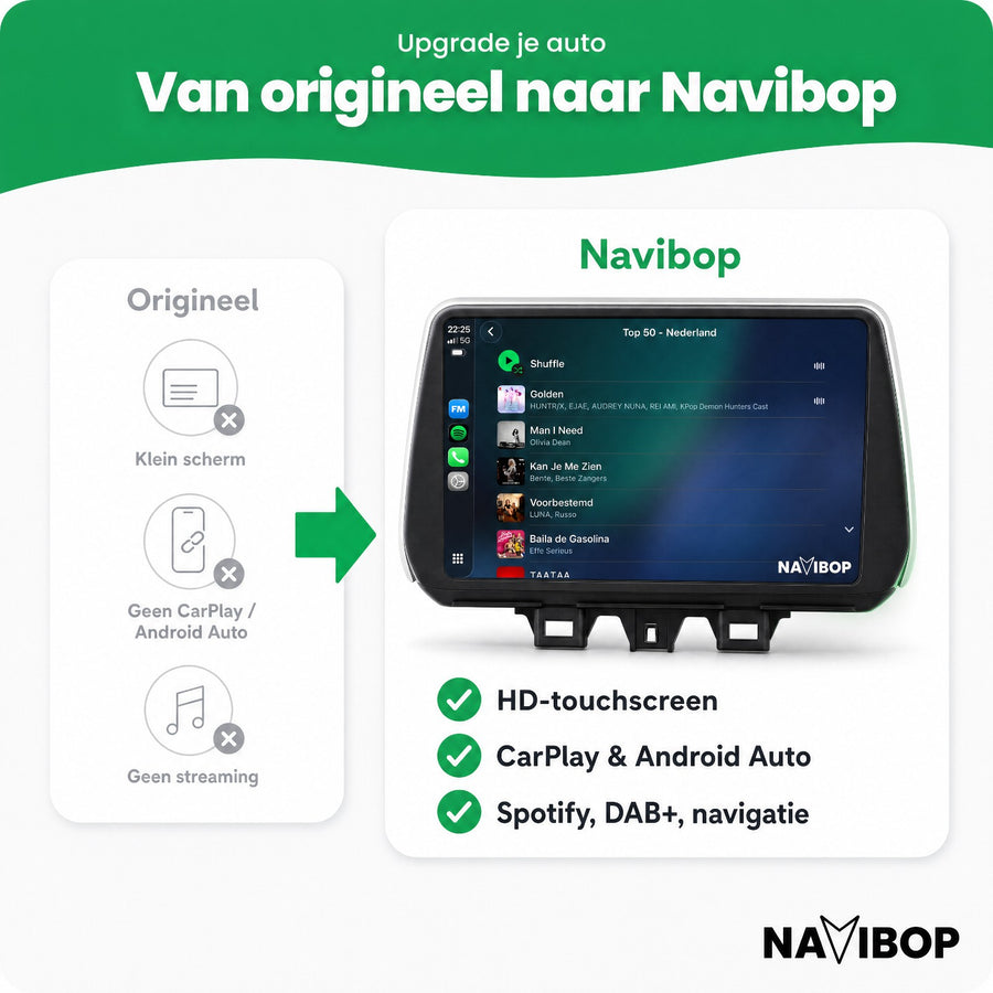 Hyundai Tucson | Autoradio | CarPlay & Android Auto | Android 15.0 | 2018 t/m 2019