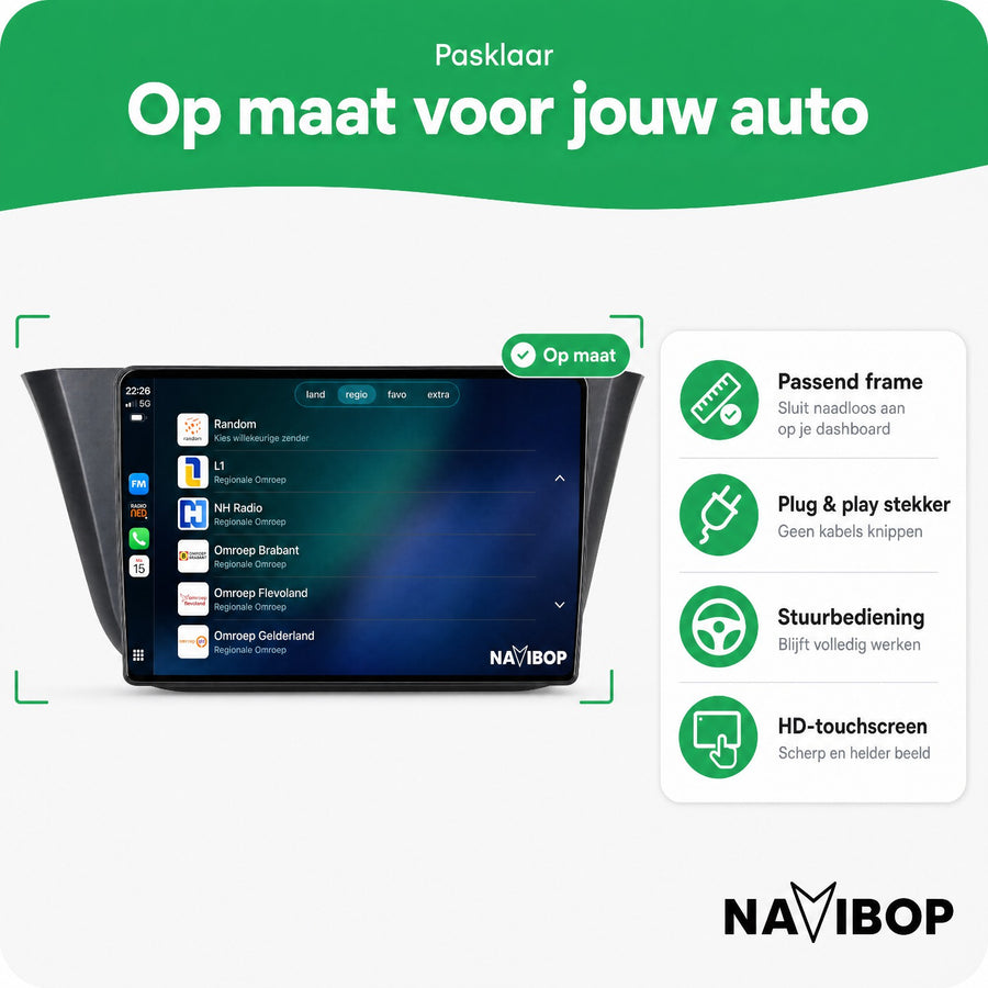 Iveco Daily | Autoradio | CarPlay & Android Auto | Android 15.0 | 2013 t/m 2021