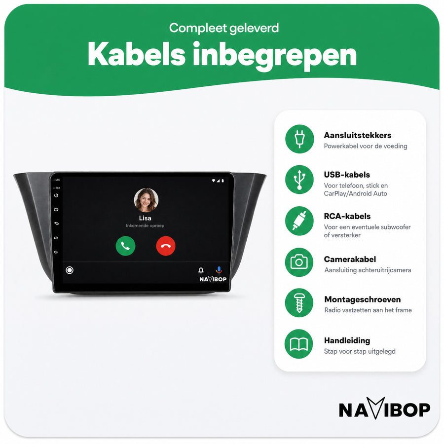 Iveco Daily | Autoradio | CarPlay & Android Auto | Android 15.0 | 2013 t/m 2021