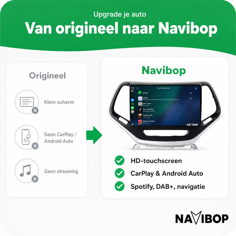 Jeep Cherokee | Autoradio | CarPlay & Android Auto | Android 15.0