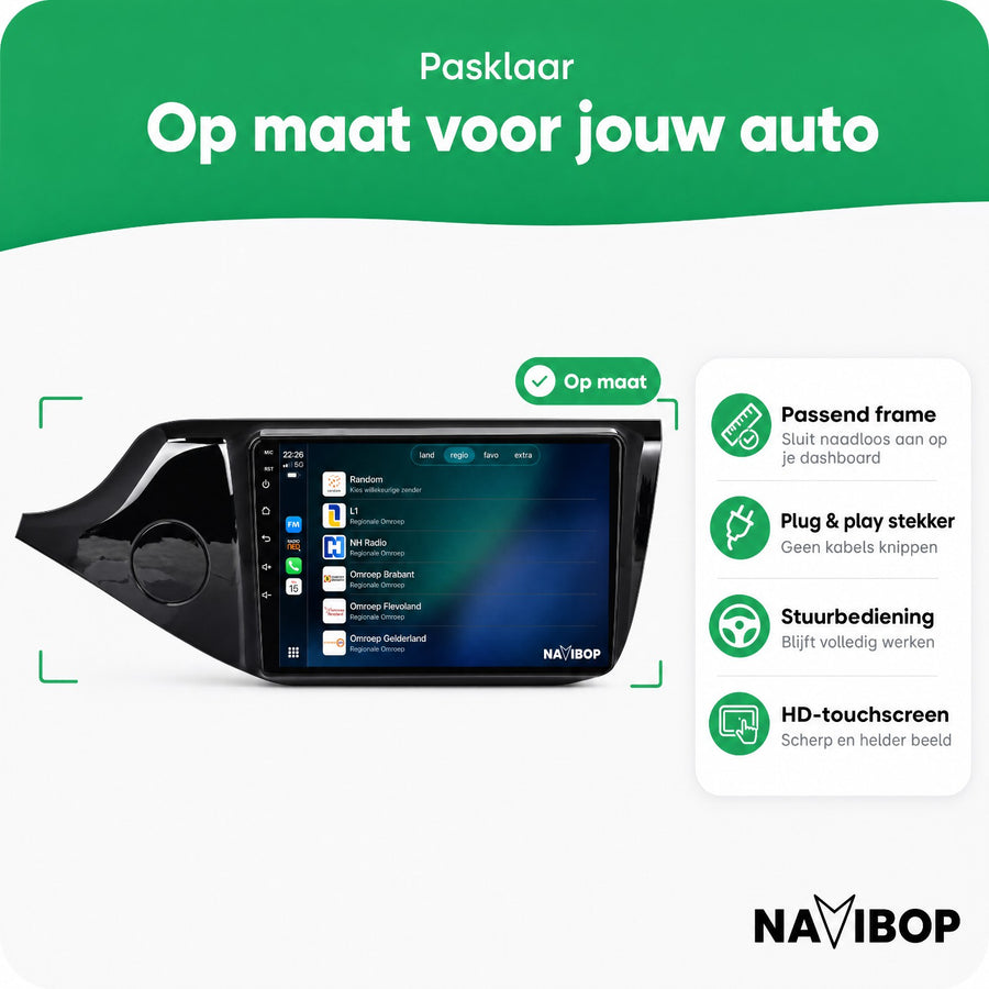 Kia Ceed | Autoradio | CarPlay & Android Auto | Android 15.0 | 2012 t/m 2018