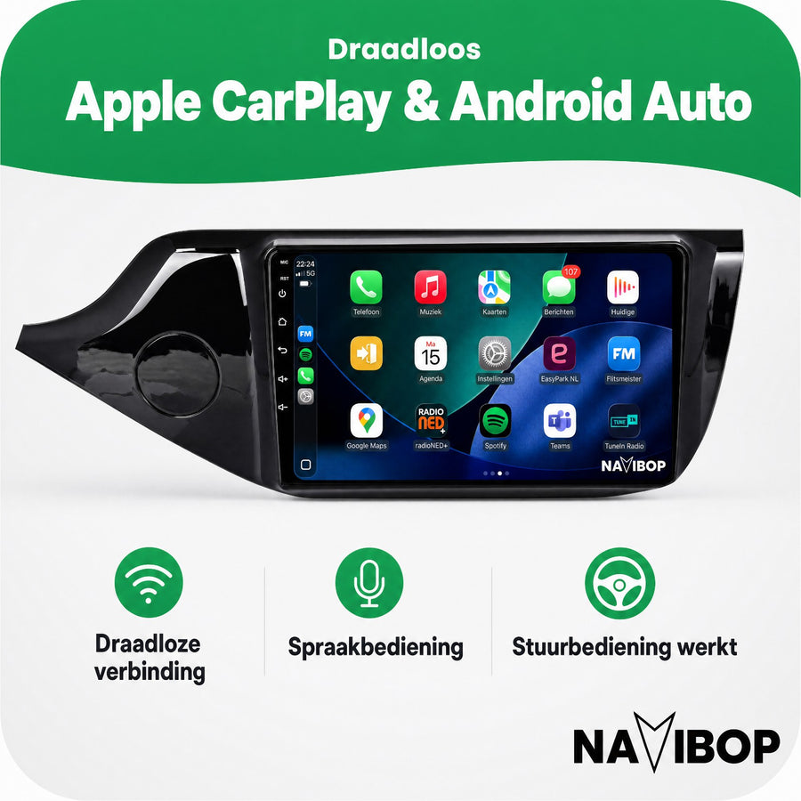 Kia Ceed | Autoradio | CarPlay & Android Auto | Android 15.0 | 2012 t/m 2018
