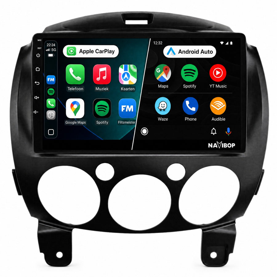 Mazda 2 | Autoradio | CarPlay & Android Auto | Android 15.0 | 2007 t/m 2014