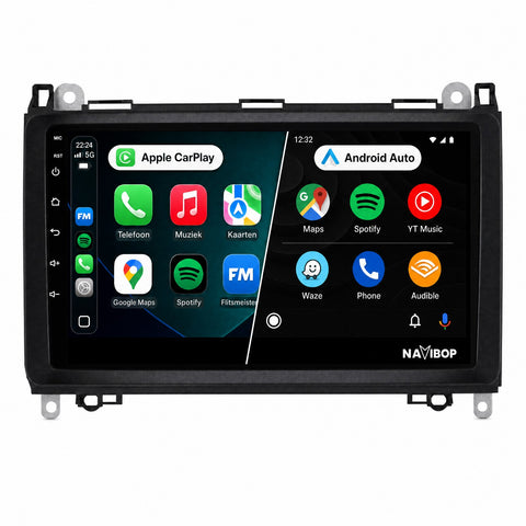 Mercedes A-klasse C-klasse Clk-klasse | Autoradio | CarPlay & Android Auto | Android 15.0