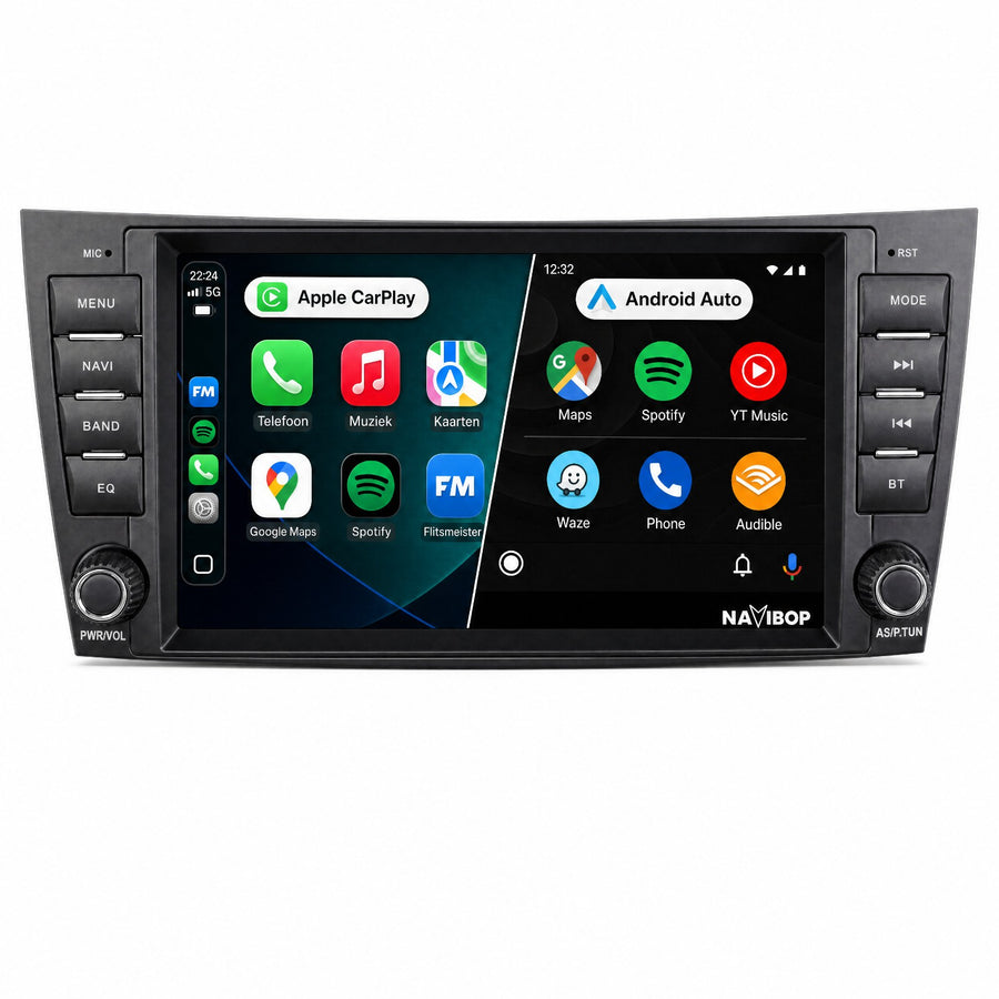 Mercedes E-klasse Cls-klasse W211 | Autoradio | CarPlay & Android Auto | Android 15.0