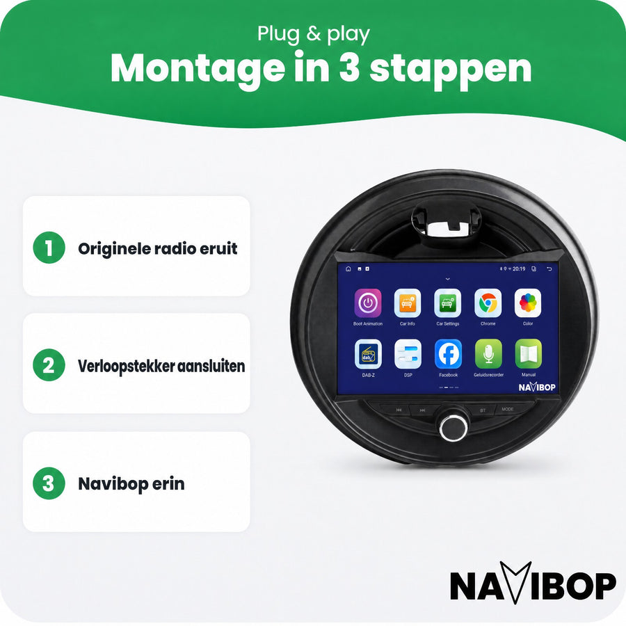 MINI Cooper F55 | Autoradio | CarPlay & Android Auto | Android 15.0