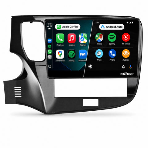 Mitsubishi Outlander 9" * * Versie 2 | Autoradio | CarPlay & Android Auto | Android 15.0 | 2012 t/m 2019